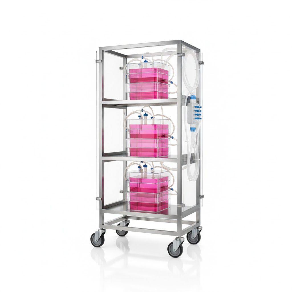 Cell Factory Rack and Cart