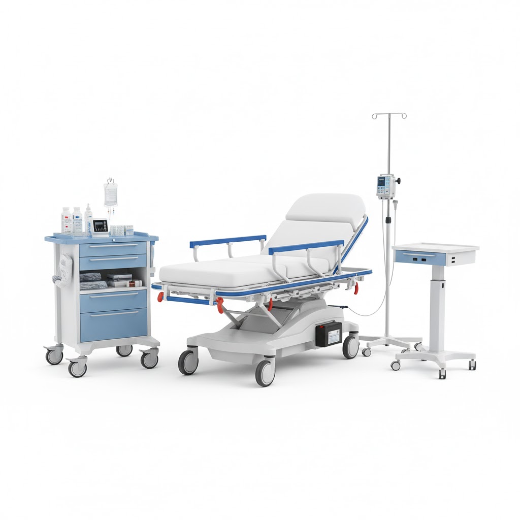 Electric Cart, Stretcher and Other Equipment