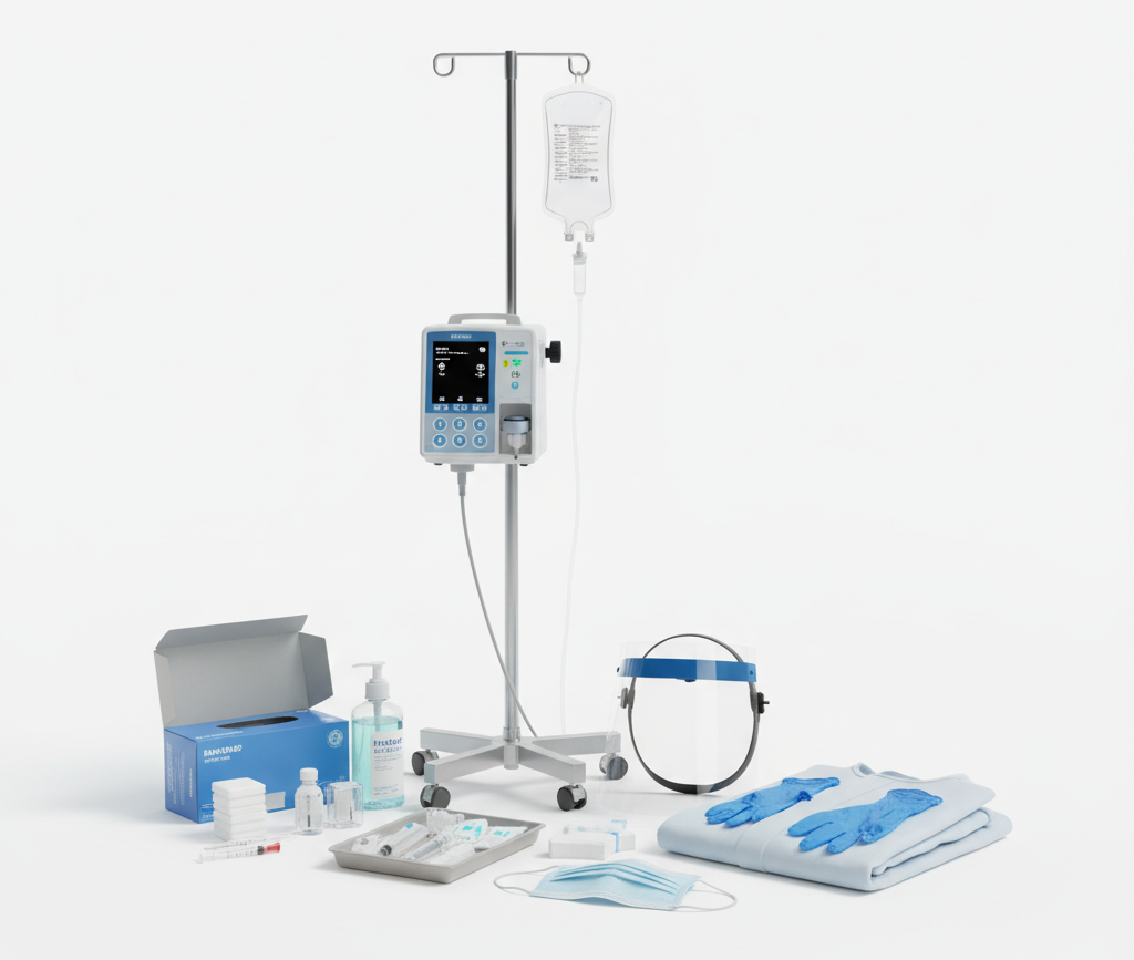 Infusion, Nursing and Protective Equipment