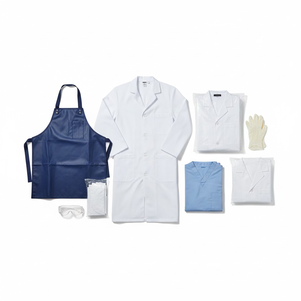 Lab Coats, Aprons and Apparel