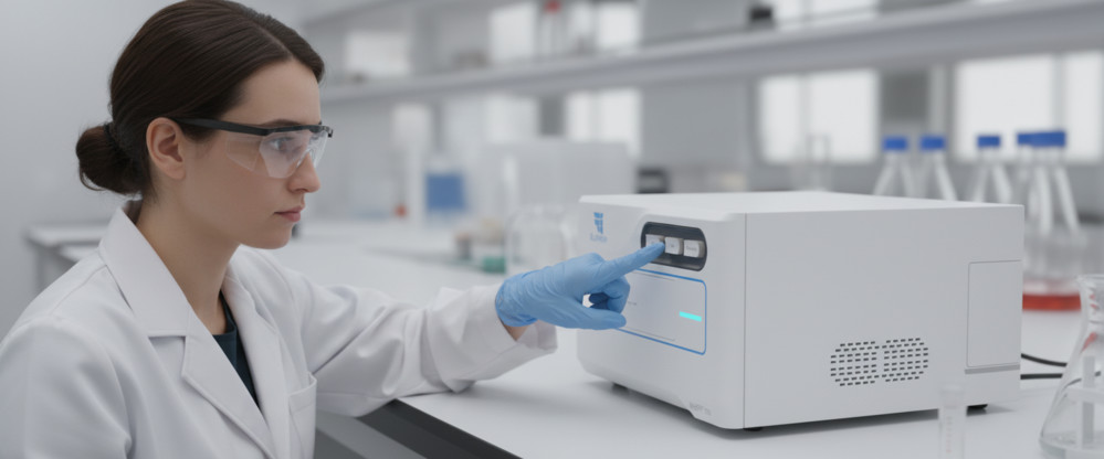 Scientist Operating WeSPR 100X (STEMart Original)