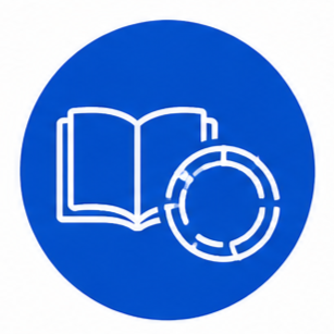 Library and display technologies icon featuring genomic library and circular display symbol representing recombinant DNA technology, genomic library construction, cDNA library, and phage display technologies