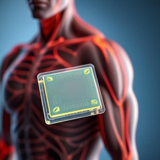 Hydrogel sensor for monitoring motion. (Generated by DeepAI)