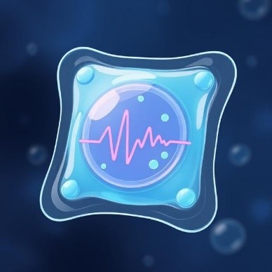 Heart rate monitoring hydrogel sensors. (Generated by DeepAI)